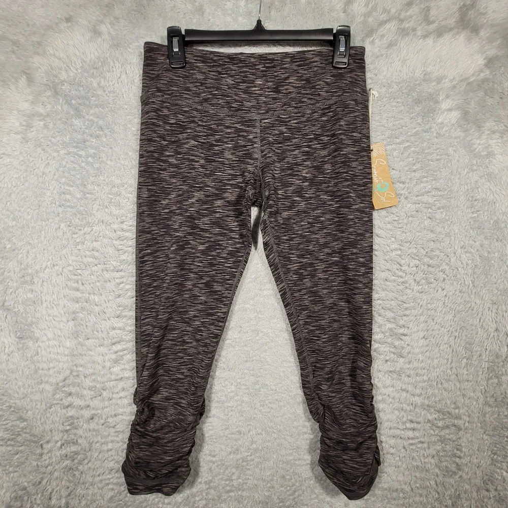 Scorpio Sol Space‎ Dye Ruched Cropped Leggings Womens Medium Yoga Pants